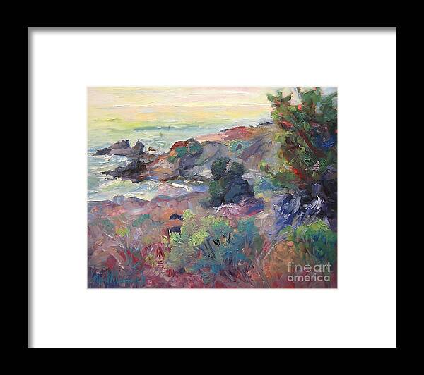 California Coastal Plein Air Painting Framed Print featuring the painting North of Fort Ross by John McCormick