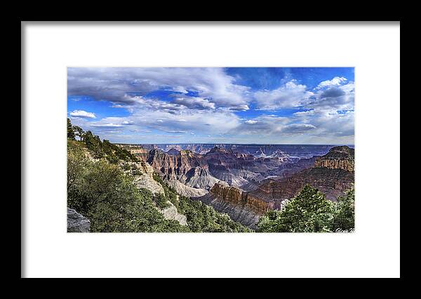 North Rim Of The Grand Cnyon Framed Print featuring the photograph North Rim by GLENN Mohs