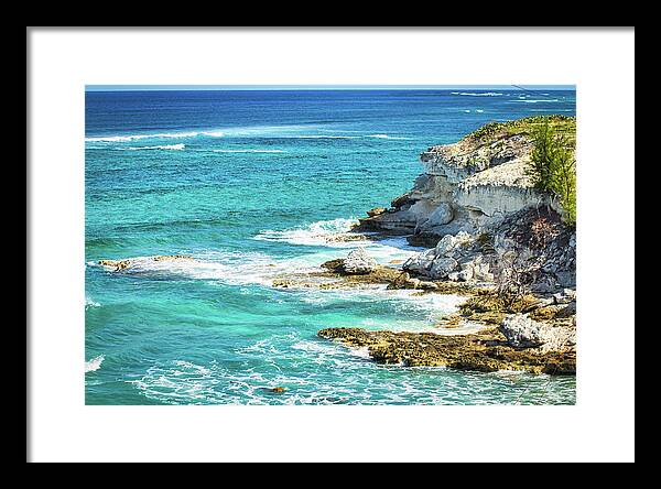 Water Framed Print featuring the photograph NorthEast Point Grand Turk by Portia Olaughlin