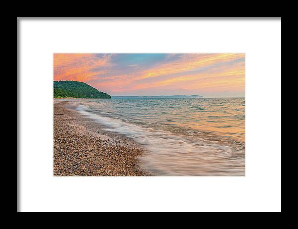America Framed Print featuring the photograph Northern Michigan Summer Sunset by Erin K Images