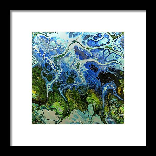Blue Framed Print featuring the photograph Northwest Swirl of Blue Green Earth by Sea Change Vibes