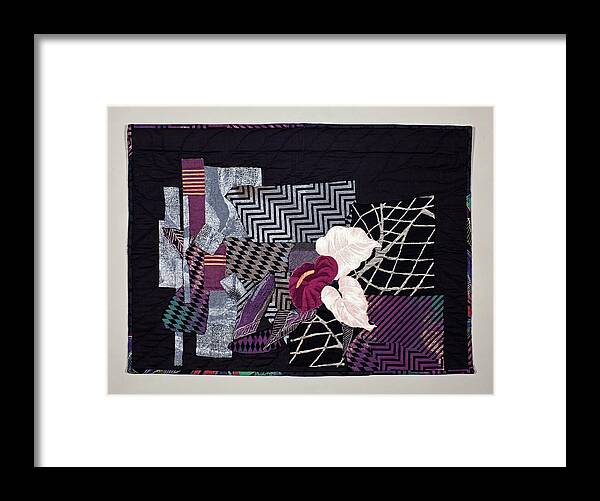 Black Framed Print featuring the mixed media Not Everything in Life is Black or White by Vivian Aumond