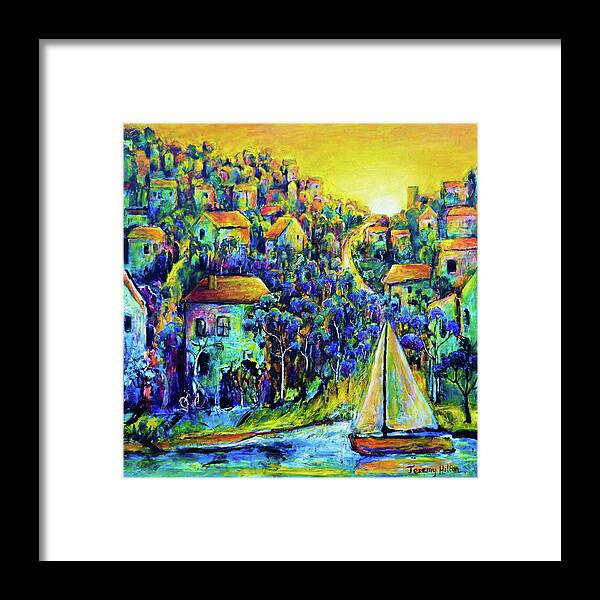 Landscape Framed Print featuring the painting Not forgotten painting of Perth by Jeremy Holton