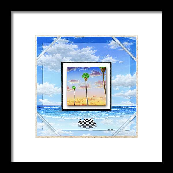 Ocean Framed Print featuring the painting Noteworthy Aspirations by Snake Jagger