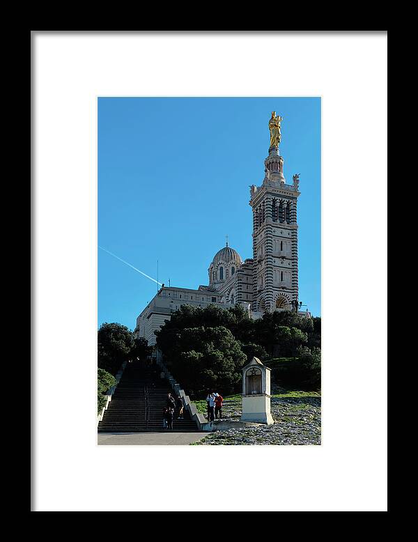 Marseille Framed Print featuring the photograph Notre-Dame de la Garde View - Marseille by Angelo DeVal