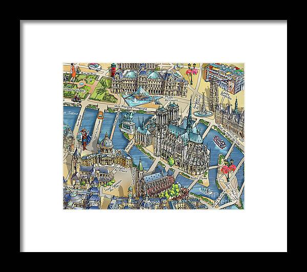 Notre-dame Framed Print featuring the photograph Notre-Dame de Paris by Maria Rabinky