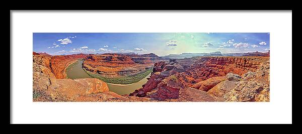 Dead Horse Point State Park Framed Print featuring the photograph November 2021 Dead Horse Point Bend by Alain Zarinelli
