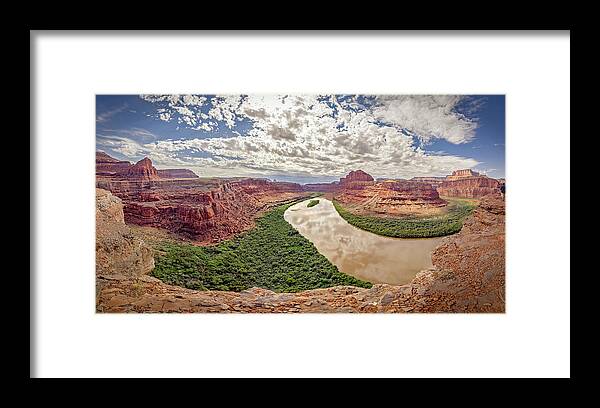 Shafer Trail Framed Print featuring the photograph November 2022 Goose Neck Bend by Alain Zarinelli