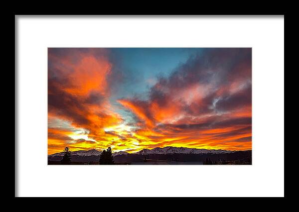 November Eplosioncolorado Framed Print featuring the photograph November Explosion by Jeremy Rhoades
