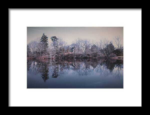 November In New England Framed Print featuring the photograph November in New England by Christina McGoran