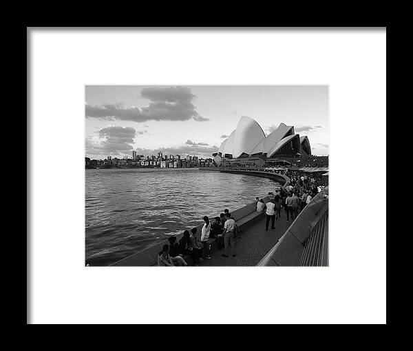 Australia Framed Print featuring the photograph Now a Fond Memory in Black and White by Calvin Boyer