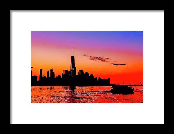 Recent Framed Print featuring the photograph NYC sunrise by Geraldine Scull