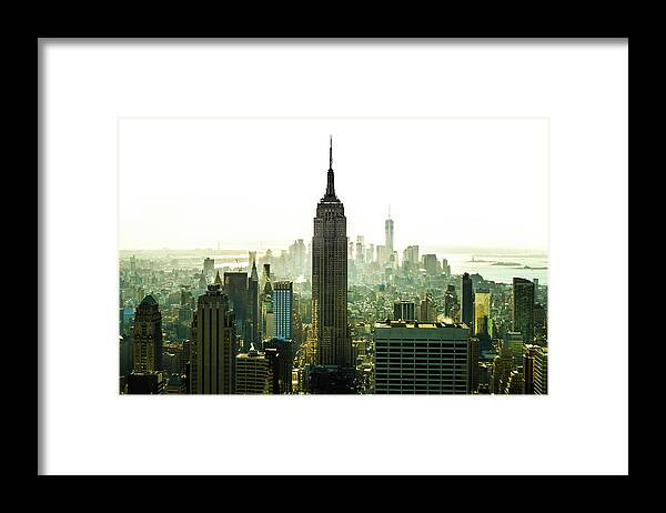 Nyc Downtown Framed Print featuring the photograph NYC view by Pablo Saccinto