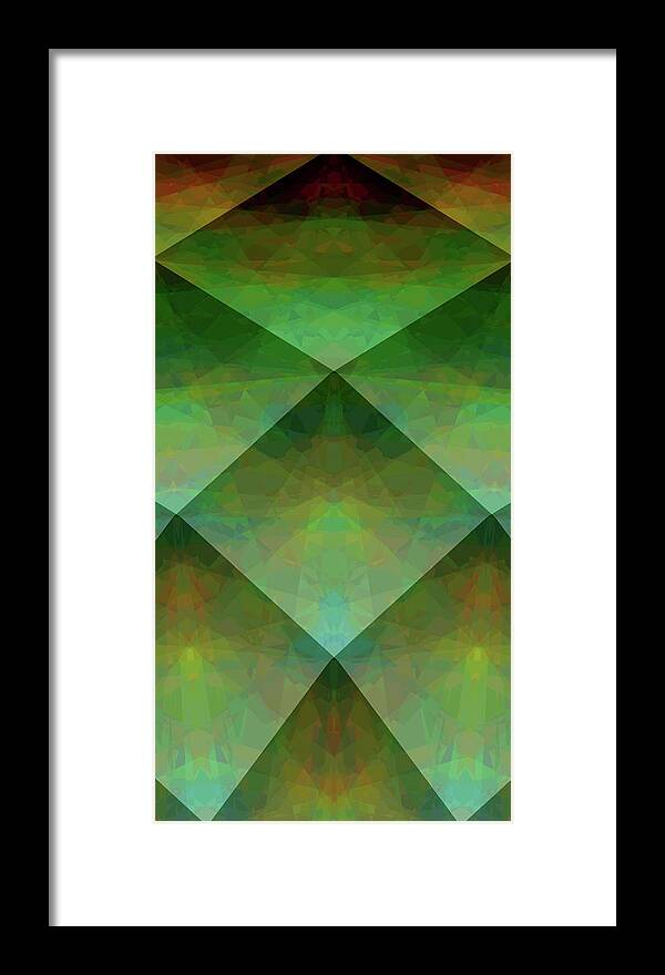  Framed Print featuring the digital art O33CC-6-7-8-9_BlRLyCxx2 by Primary Design Co