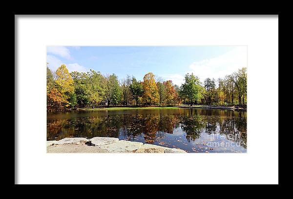Oak Openings Framed Print featuring the photograph Oak Openings Fall Color 4885 by Jack Schultz