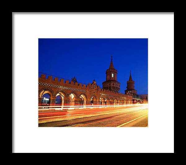 Arch Framed Print featuring the photograph Oberbaumbrucke, Berlin by Danilovi