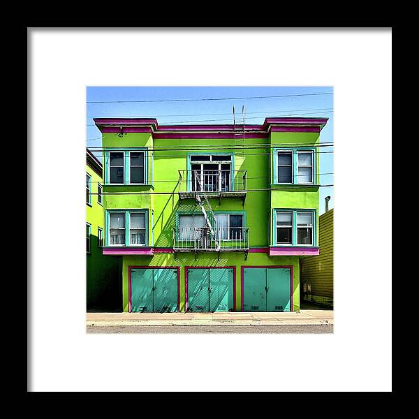  Framed Print featuring the photograph Ocean Beach House by Julie Gebhardt