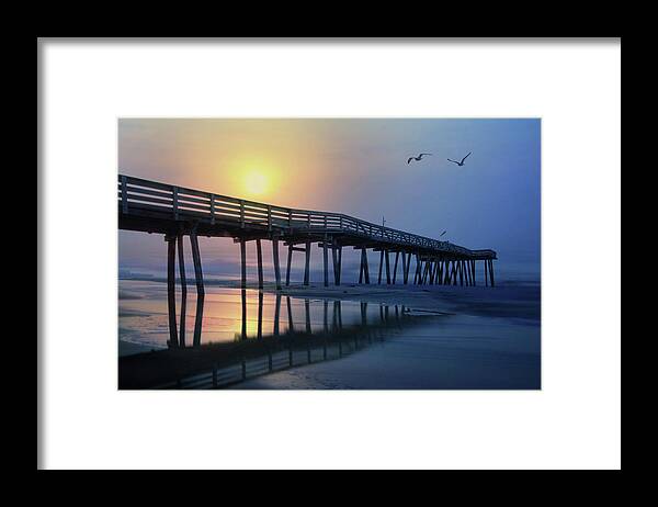 Ocean City Framed Print featuring the photograph Ocean City Pier by Lori Deiter