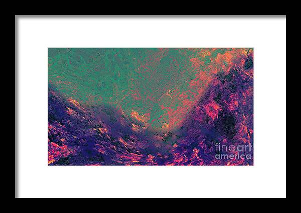 Waters Framed Print featuring the digital art Ocean Stillness by Glenn Hernandez
