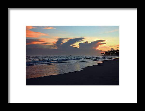 Sunset Framed Print featuring the photograph Ocean Sunset Photo 119 by Lucie Dumas