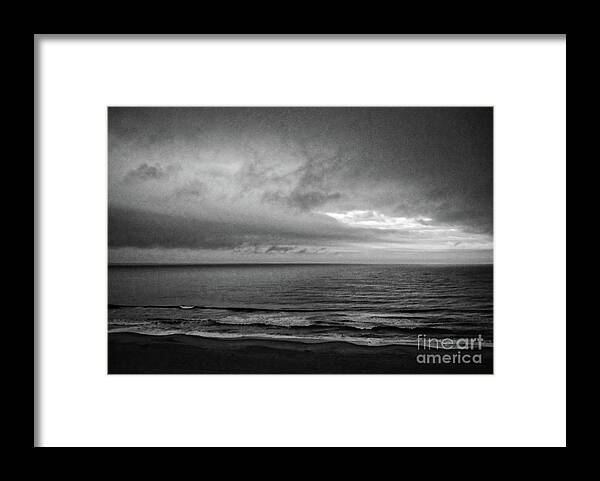 Moody Framed Print featuring the photograph Ocean View 5 #moody #textured by Andrea Anderegg