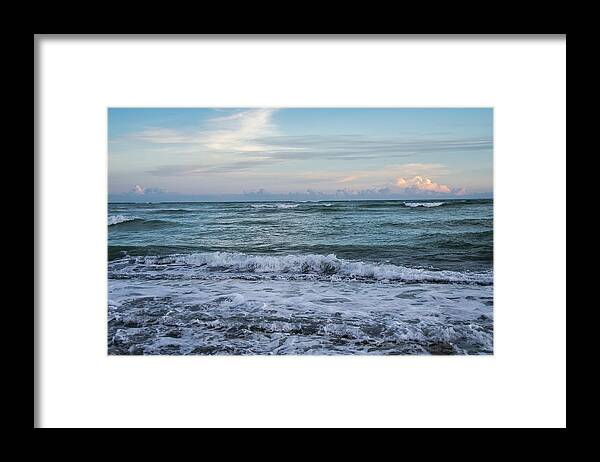 Ocean Framed Print featuring the photograph Oceanside View by Jill Laudenslager