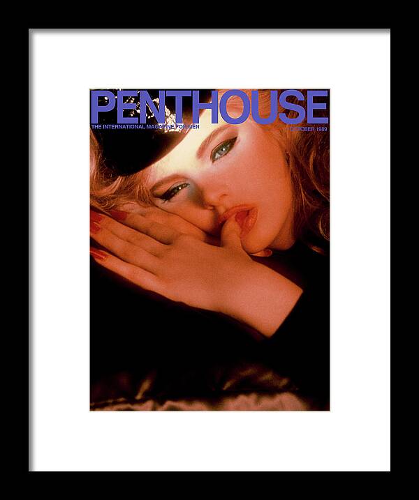 Manicure Framed Print featuring the photograph October 1989 Penthouse Cover Featuring Diana Van Gils by Penthouse