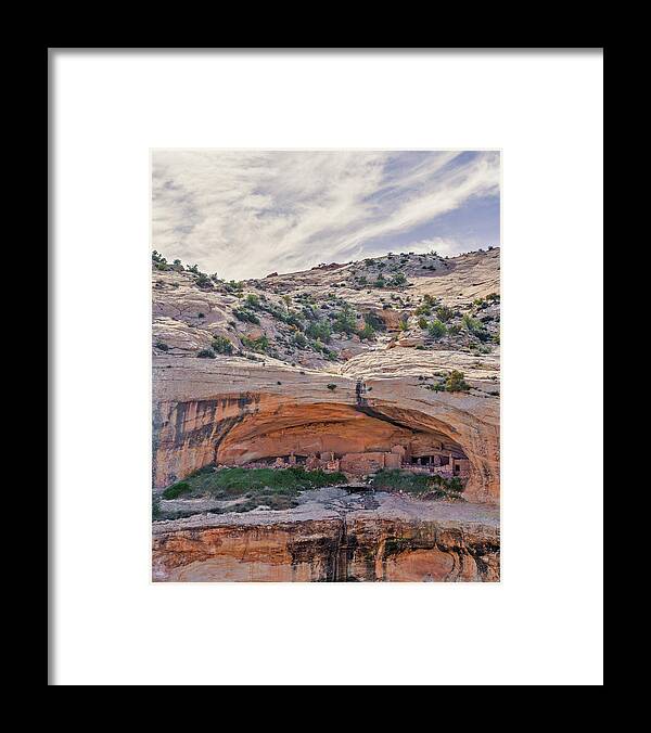  Framed Print featuring the photograph October 2019 Cliff Dwelling by Alain Zarinelli