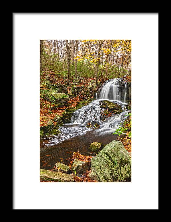 Waterfalls Framed Print featuring the photograph October Cascade by Angelo Marcialis