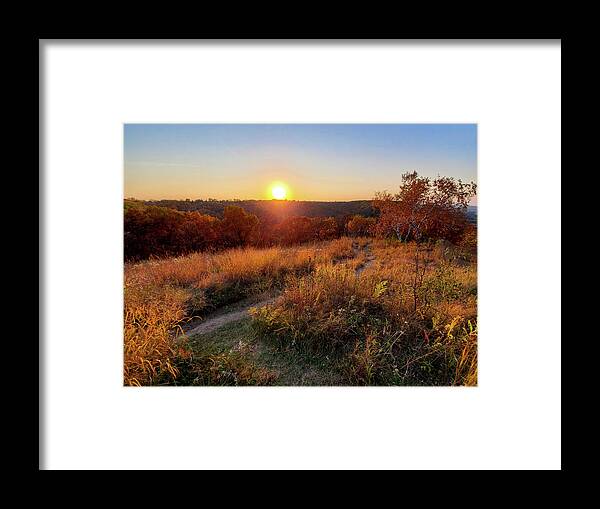 Winona Framed Print featuring the photograph October Sunset by Susie Loechler