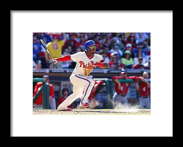 People Framed Print featuring the photograph Odubel Herrera by Rich Schultz