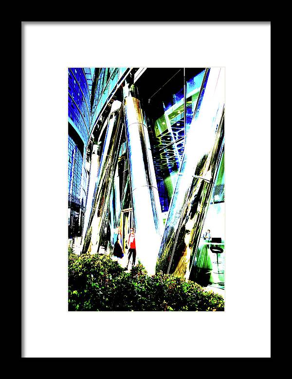Office Framed Print featuring the photograph Office Building In Warsaw, Poland 2 by John Siest