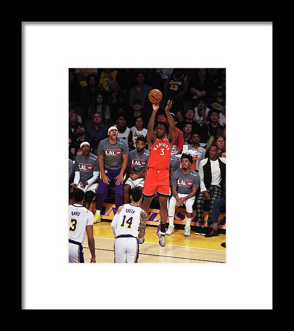 Nba Pro Basketball Framed Print featuring the photograph Og Anunoby by Adam Pantozzi