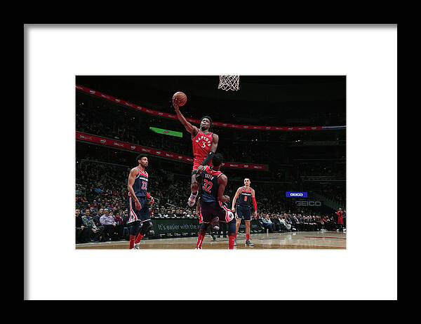 Nba Pro Basketball Framed Print featuring the photograph Og Anunoby by Ned Dishman