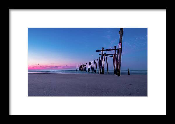 59th Pier Framed Print featuring the photograph Old Broken 59th Street Pier 2 by Louis Dallara