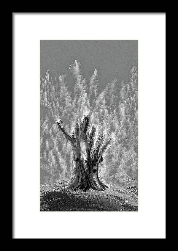 Old Framed Print featuring the digital art Old BW by Leif Sohlman