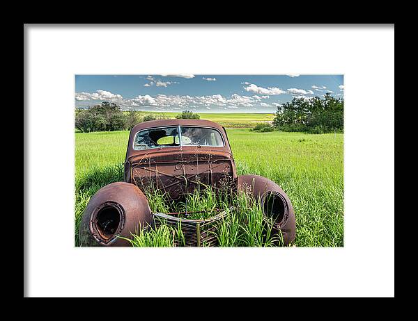 Car Framed Print featuring the photograph Old Car by Phil And Karen Rispin