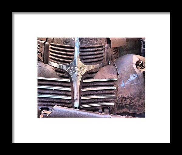 Dodge Framed Print featuring the photograph Old Dodge by Denise Benson