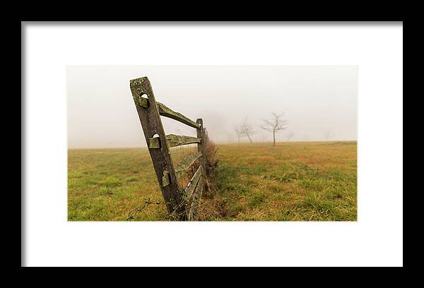 Farm Framed Print featuring the photograph Old Farm Fence by Amelia Pearn