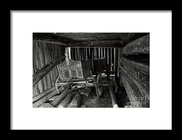 Cades Cove Framed Print featuring the photograph Old Farming Wagon by Phil Perkins