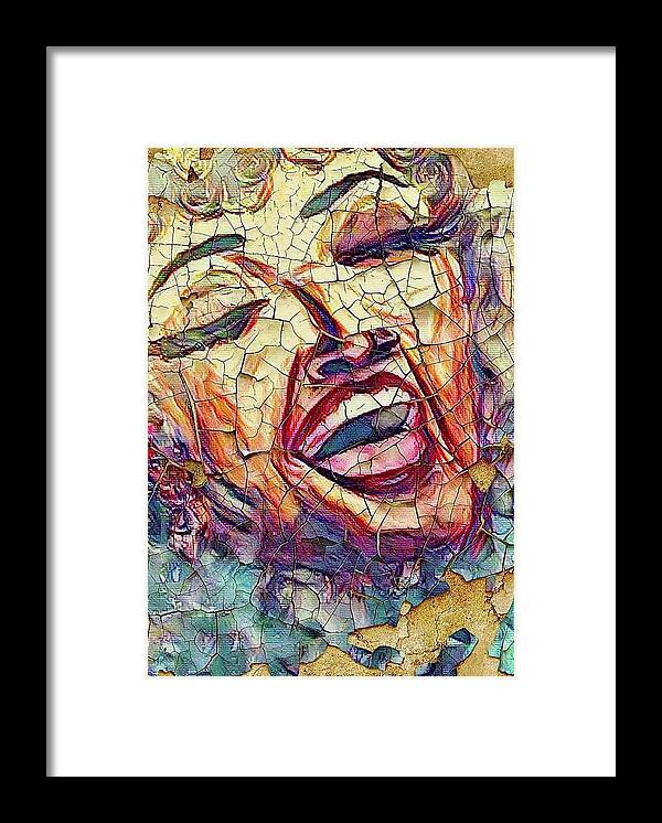  Framed Print featuring the mixed media Old Friend by Angie ONeal