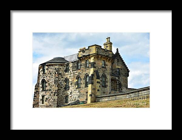 City Framed Print featuring the photograph Old Observatory House, Calton Hill, Edinburgh by Yvonne Johnstone