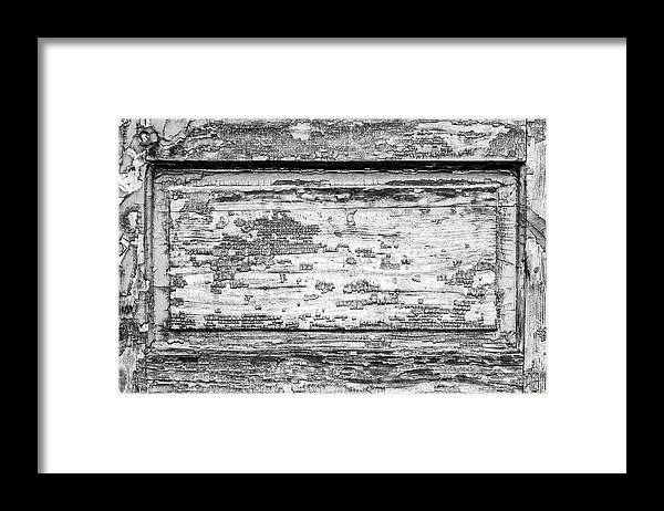 Aged Framed Print featuring the photograph Old peeled off painted wooden door of a baroque building by Viktor Wallon-Hars
