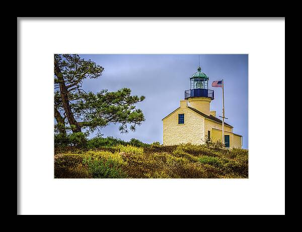 Cabrillo National Monument Framed Print featuring the photograph Old Point Loma Lighthouse by Mike Schaffner