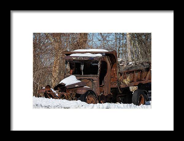 Rust Framed Print featuring the photograph Old Rusty Dump Truck by Denise Kopko