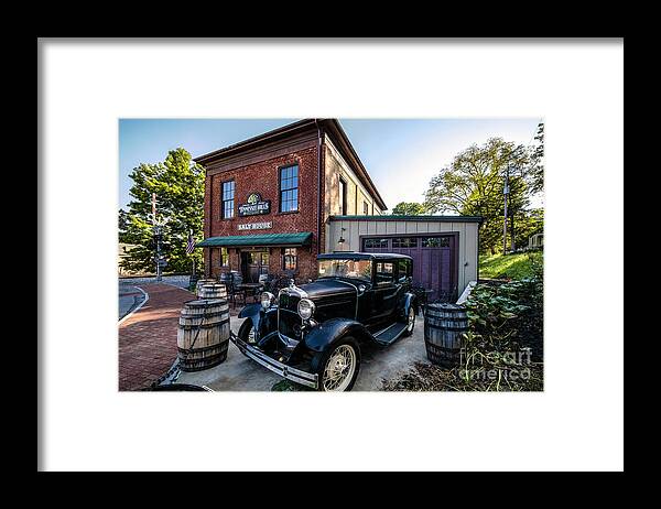 Salt Framed Print featuring the photograph Old Salt House and Antique Car by Shelia Hunt