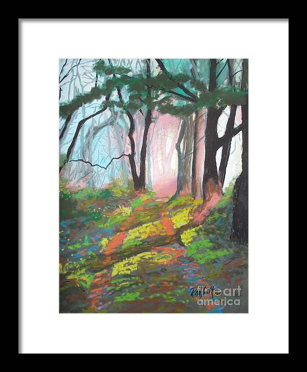 Pastels Framed Print featuring the pastel Old Stagecoach Road by Rae Smith