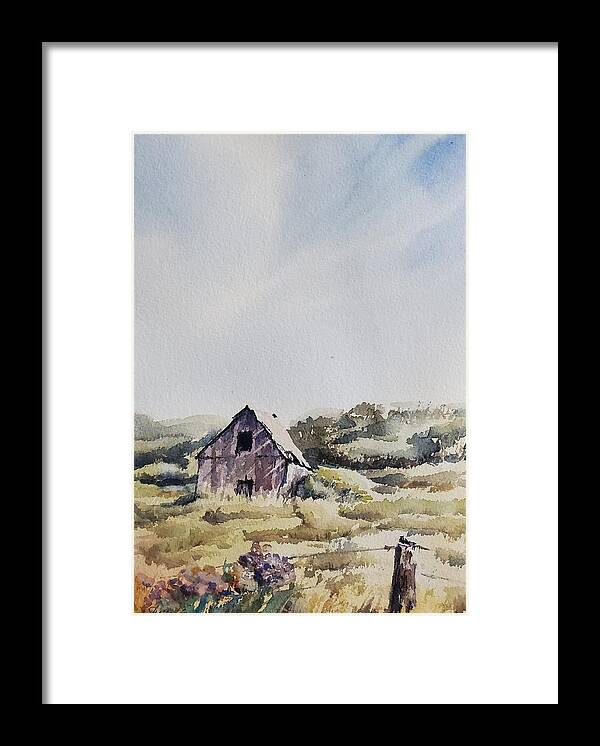 Landscape Framed Print featuring the painting Old Treasure by Sheila Romard