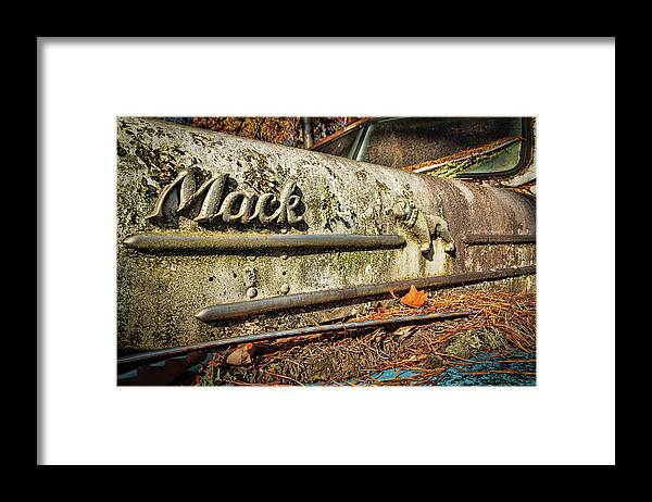 Mack Framed Print featuring the photograph Old White Mack by Kristia Adams