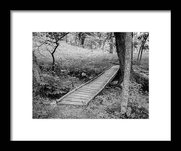 2018 Framed Print featuring the photograph Old Wooden Bridge by Gerri Bigler